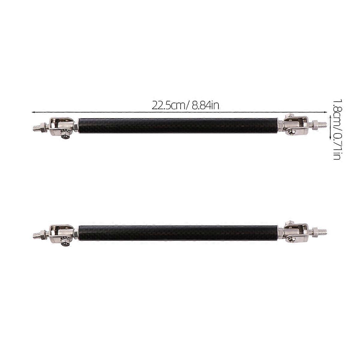 Car Modification Rod Carbon Fiber Pull Rod for 2Pcs Practical Tool