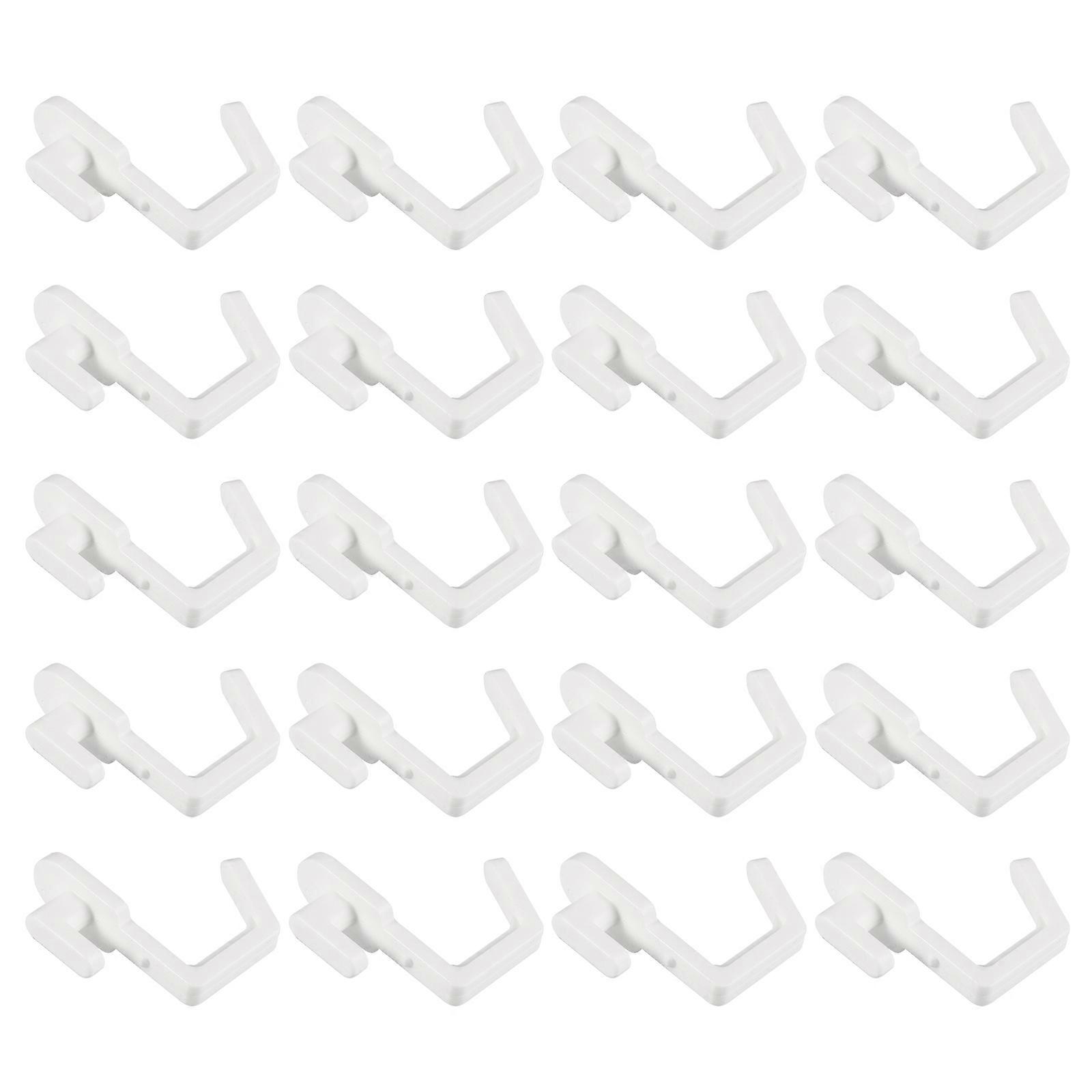 20pcs Storage Hook Replacement J Shape Peg Hook for Peg Board Organizer Tool