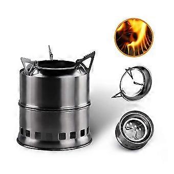 Portable Camping Stove with Efficient Gasification Burn, Folding Fire Pit Campfire Grill for Outdoor