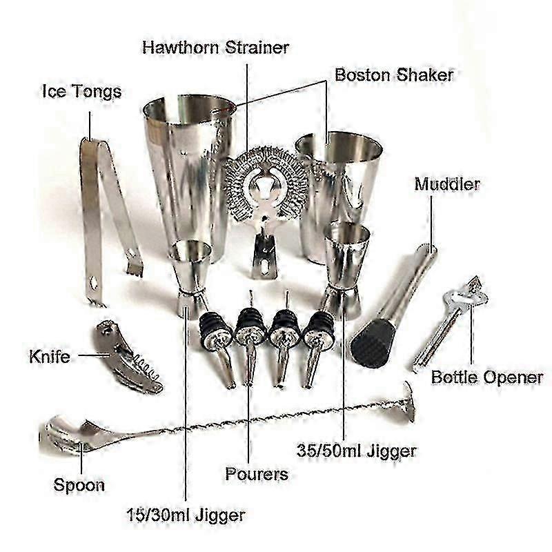13-pack cocktail shaker set 800ml