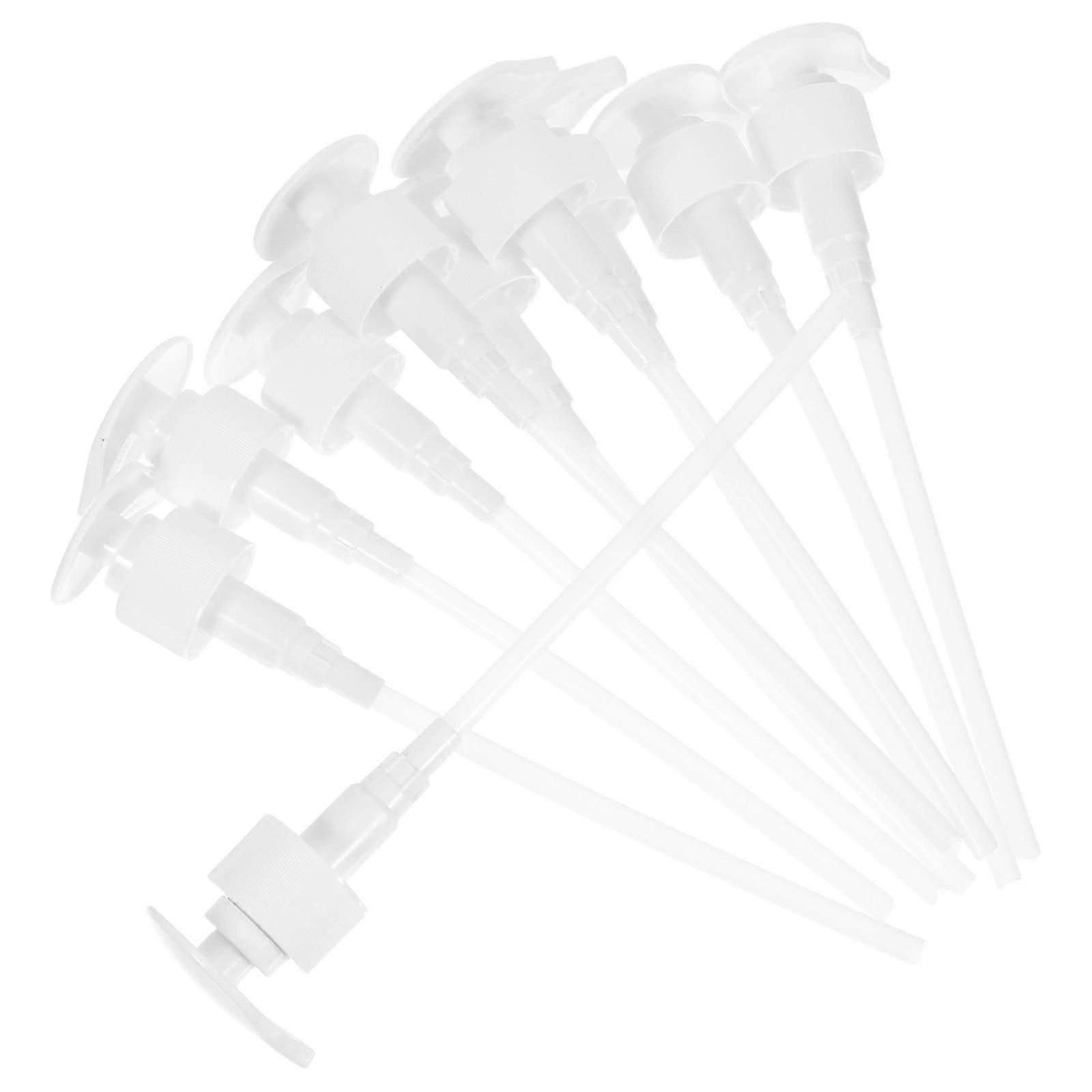 10Pcs Pump Heads Press Replacement for Bottles, White PP Plastic Material