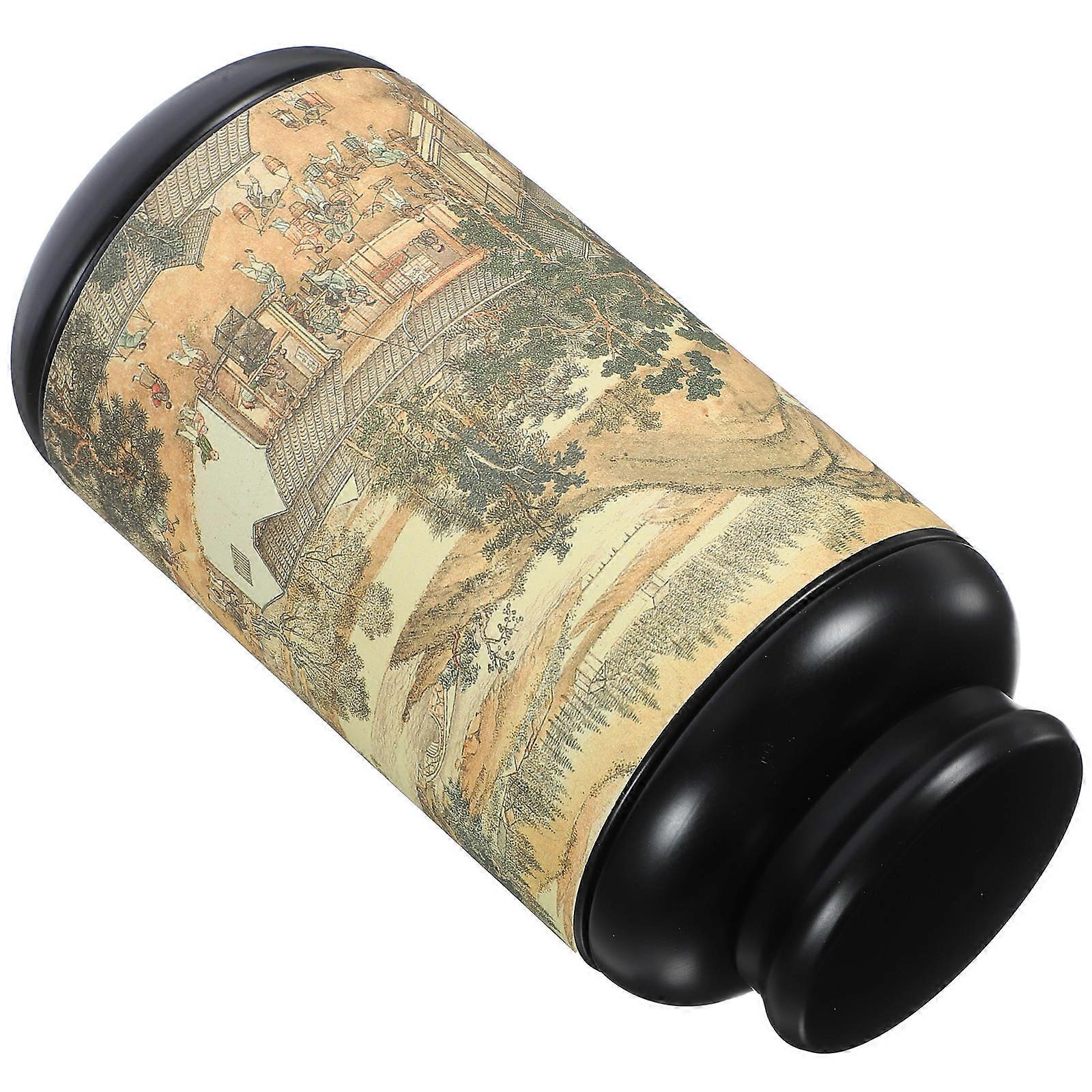 Tinplate Unique Tea Sealed Jar Desktop Small Candy Jar Multi-function Mini Tea Jar