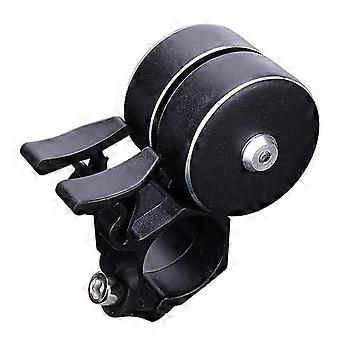 Campanello per bicicletta 120DB Forte doppio corno Allarme di sicurezza ciclistica Campanello di avvertimento Accessori per biciclette, nero