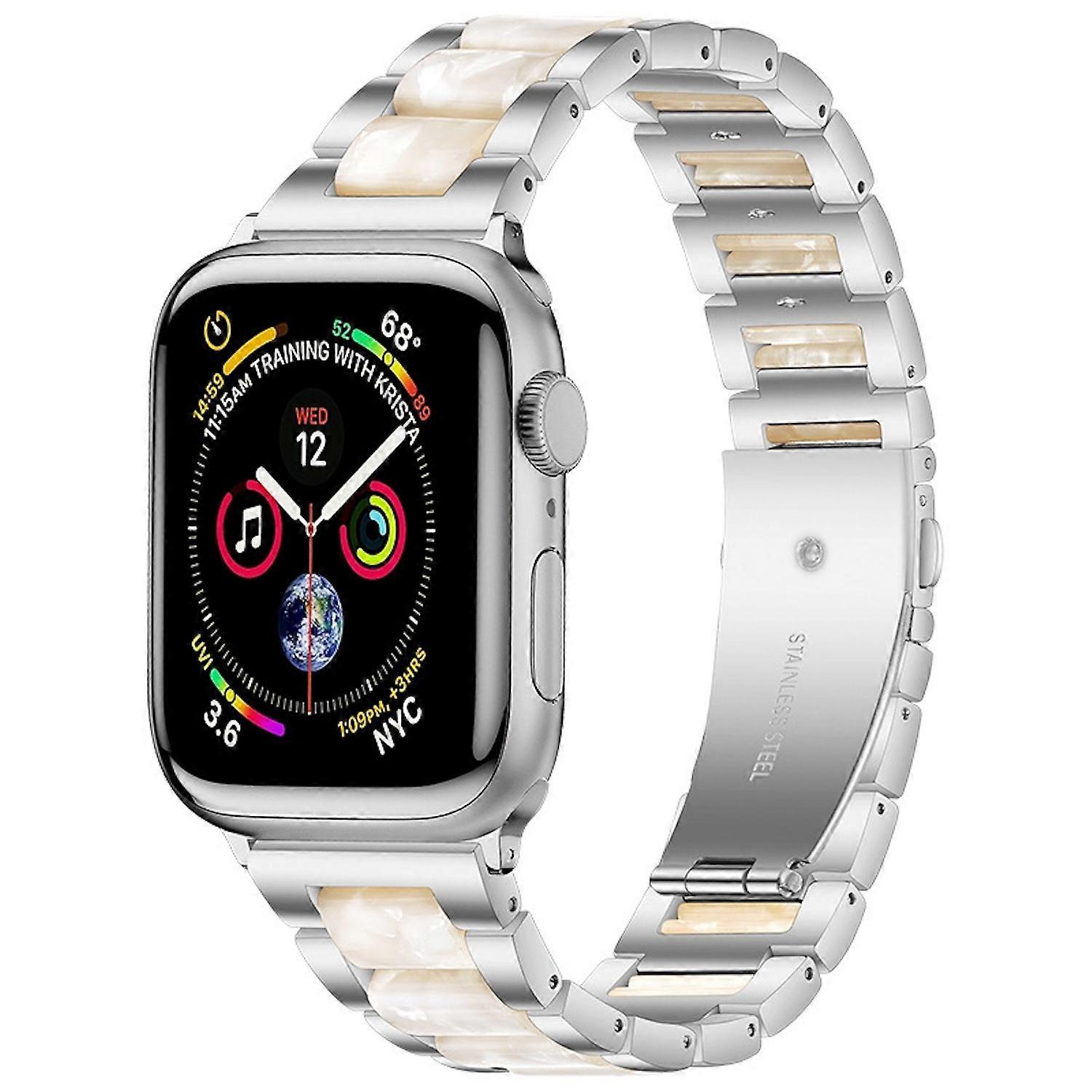 For Apple Watch Series 11 10 42mm / 9 8 7 41 / 6 SE 5 4 40mm Metal / Resin Band