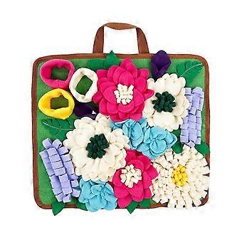 Washable Multi Flower Pet Snuffle Mat – Slow Feeding Dog Foraging – for Smell Training & Anxiety Relief 26-27
