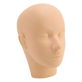 Realistic Makeup Practice Head, Washable PVC for Beauty Training and Versatile Use