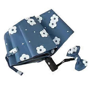 Automatic One-Button Open and Close Umbrella with Thickened Pongee Fabric, Uv Protection and Windproof Fiberglass Frame for Commuting and Travel