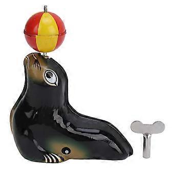 Sea Lion Balancing A Ball Figure Wind Up Toy Vintage Animal Clockwork Toy for Kids Toddler Party Gift