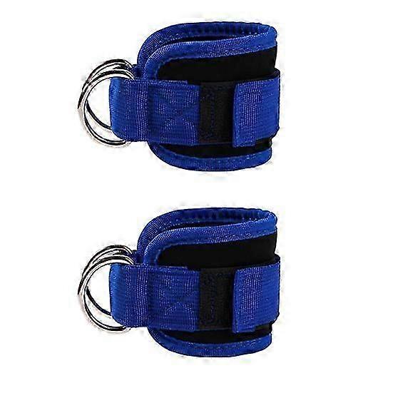 ankle straps with d ring for exercise resistance bands