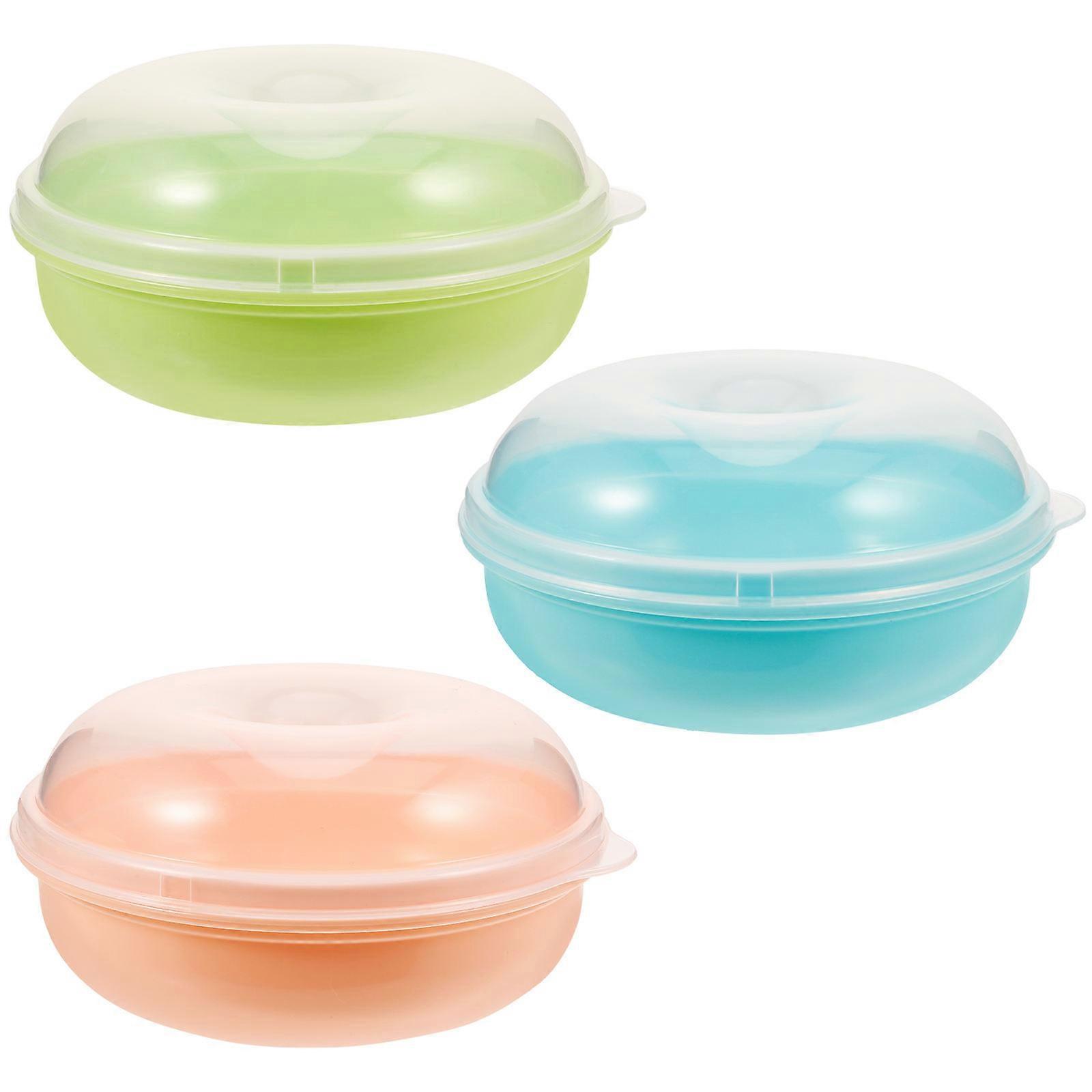 3Pcs Bread Box Kitchen Countertop Bread Boxes Kitchen Counter Storage Box Bread Dispenser Container