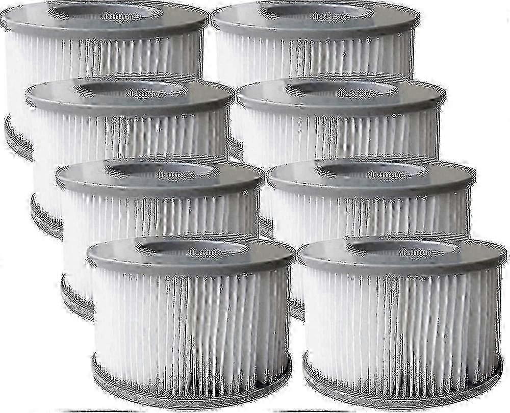 8 Replacement Filters for Mspa Inflatable Pool & Jacuzzi - Set of 8