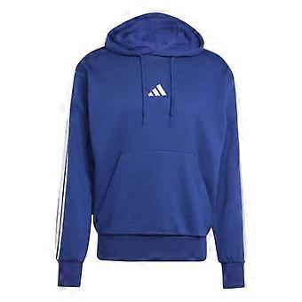 Adidas Mens Essentials 3 Stripes Fleece Logo Hoodie