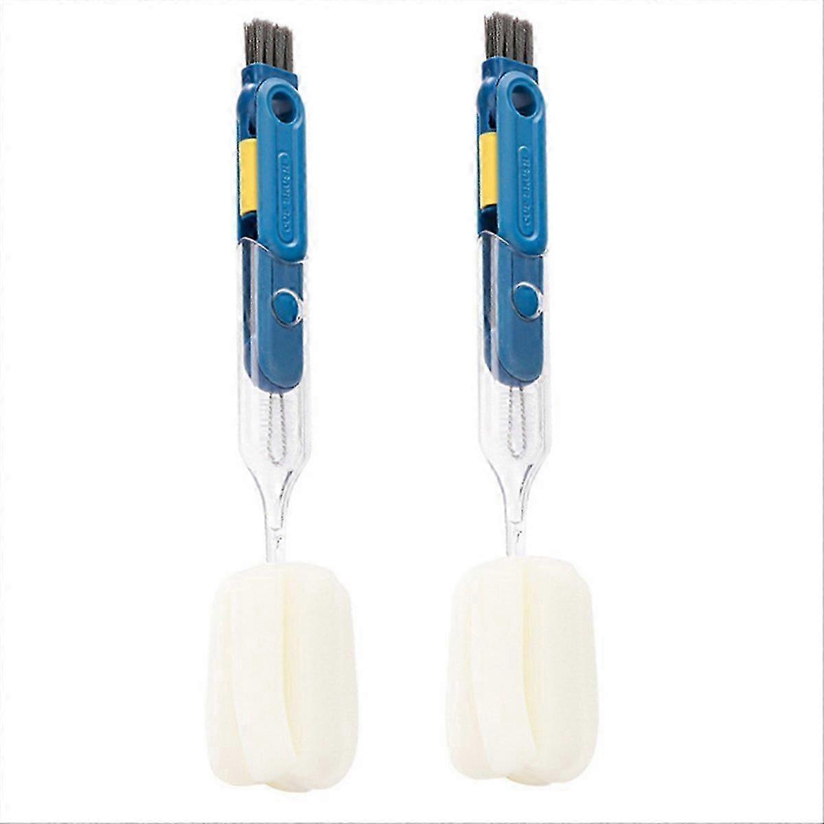 Use multi-function cup brush five-in-one sponge cup brush blue