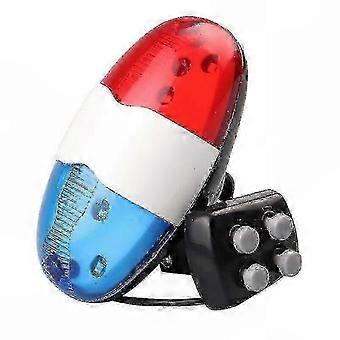 Klaxon électronique pour motos et vélos électriques avec 6 lumières LED et 4 tonalités, gyrophare de voiture de police, édition 0228