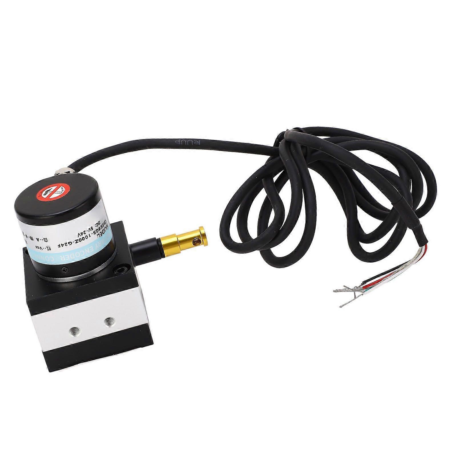Draw Wire Encoder Pulse Stroke Optional Incremental Cable Switch Dia 38mm 10?1200mm Range DC8?24V