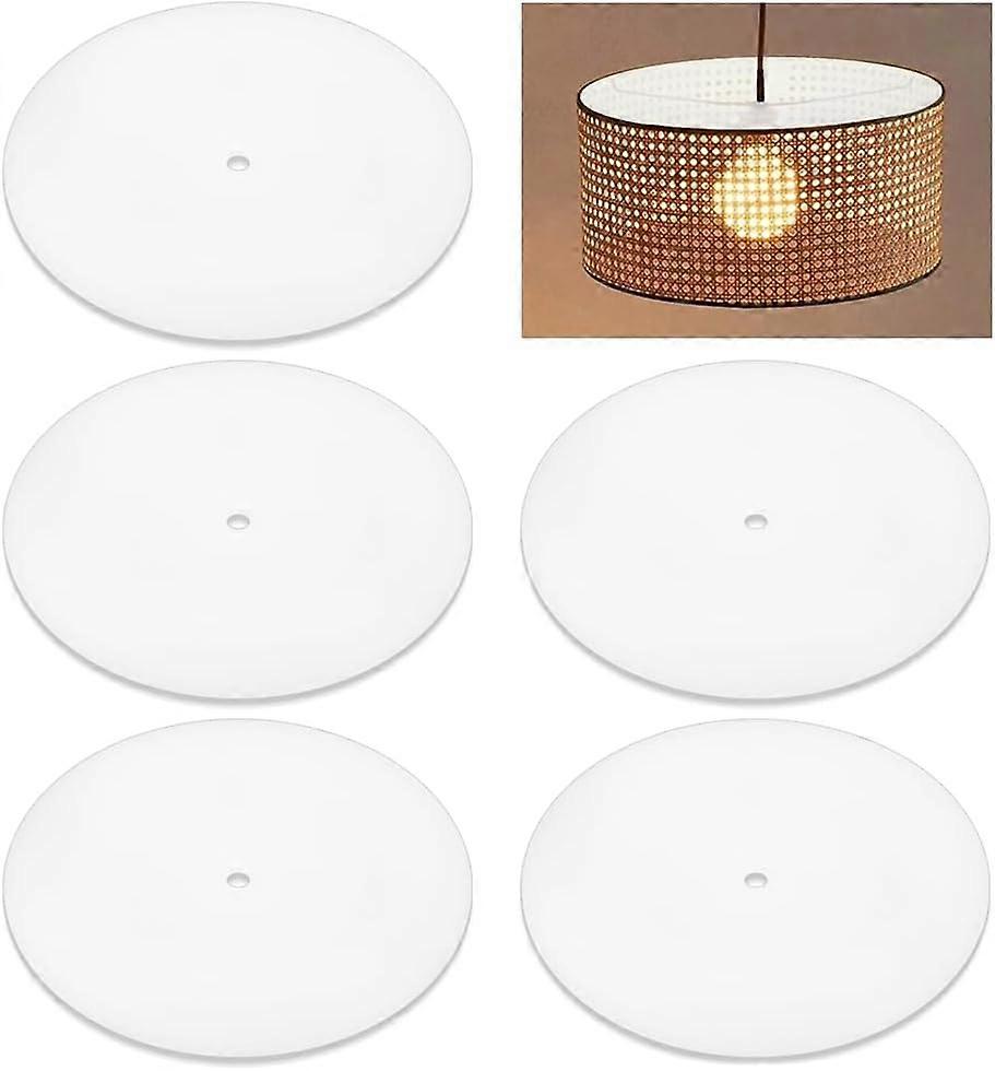 5PCS Lampshade Diffuser 7.9inch Diameter with 10mm Center Hole Lampshade Light Diffuser White Lamp Shade Light Diffuser Plastic
