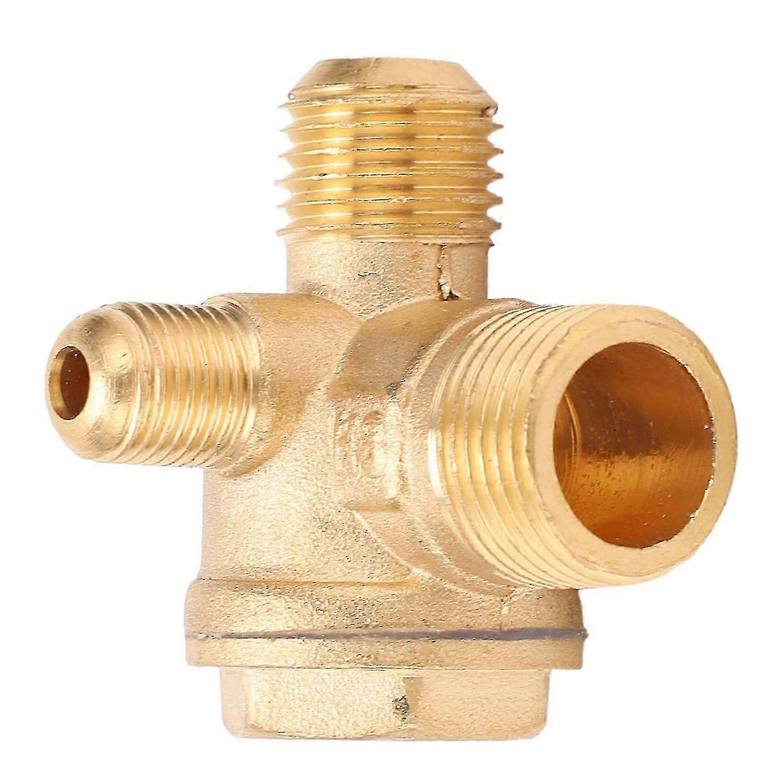 Air Compressor Brass Check Valve 1/2x3/8x10 Threaded Fitting