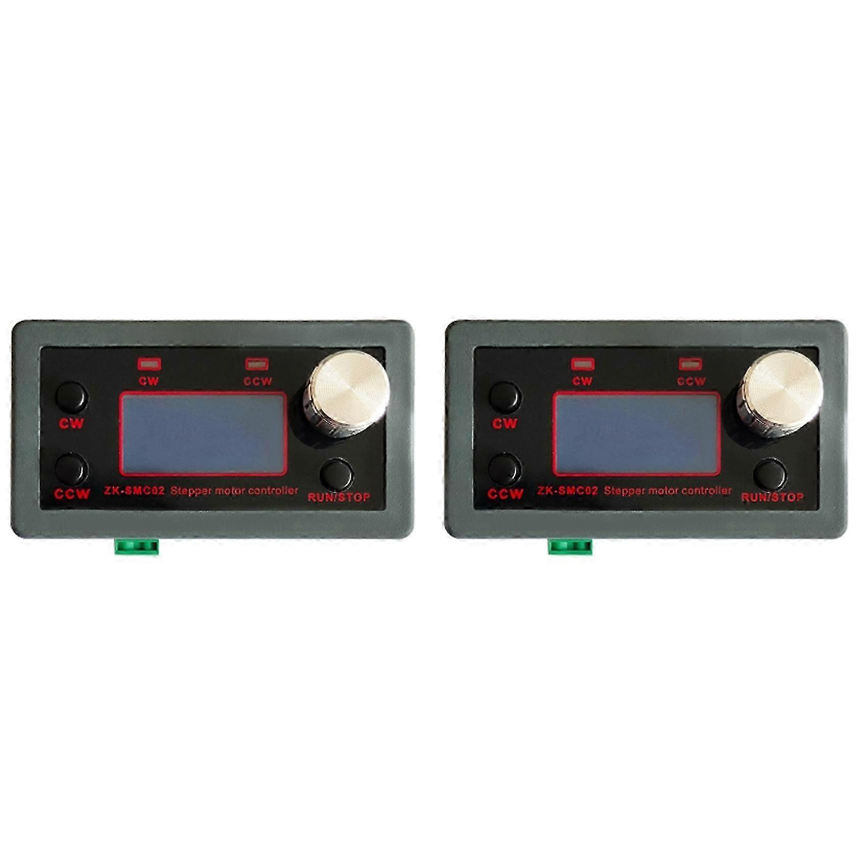 2X SMC02 Stepper Motor compatible withward and Reverse Module Control Board Pulse/Speed Control Module/Speed Display Driver Package