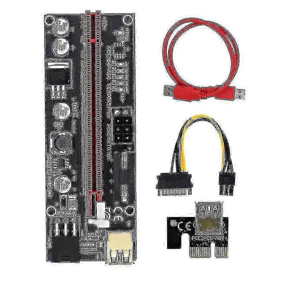 1 Pcs Pcie Riser Card compatible with Gpu Mining Powered Riser Adapter Card