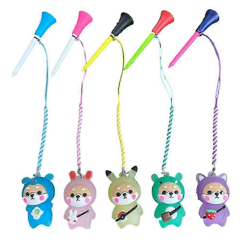 Dog-Shaped Flashing Rubber Golf Tee