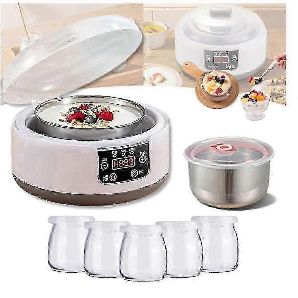 Electric Yogurt Maker with 36 Hour Timer and Adjustable Temperature Control
