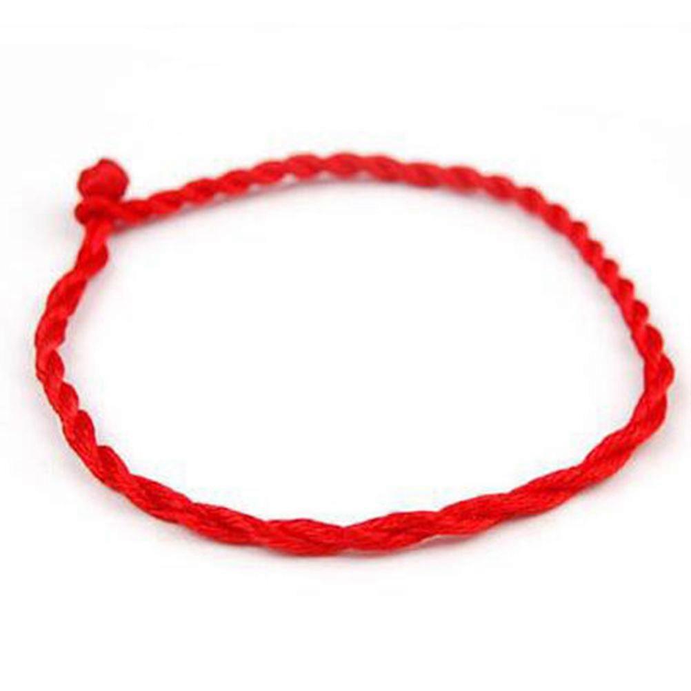 Women Red Rope Thread String Bracelet for Couples Adjustable Charm Bracelet