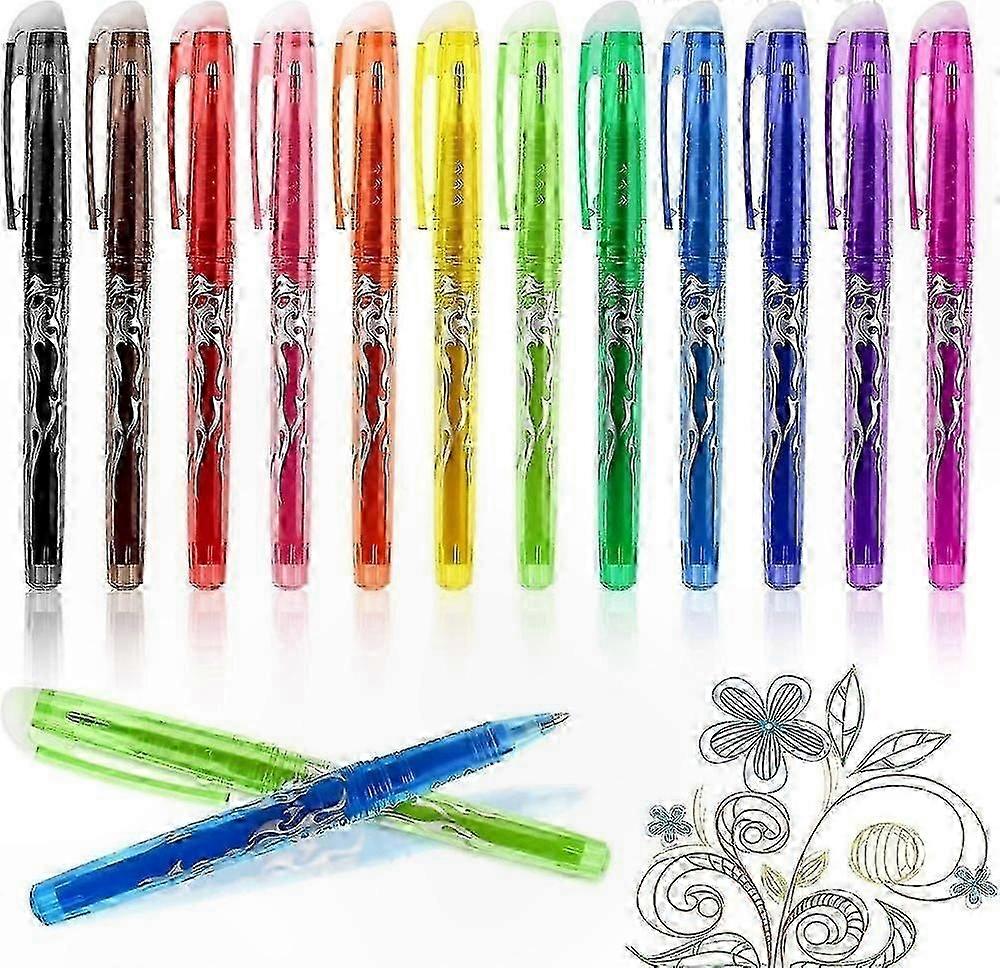 12-Pack Erasable Gel Pens for Precise Writing, Refine Your Notes MP