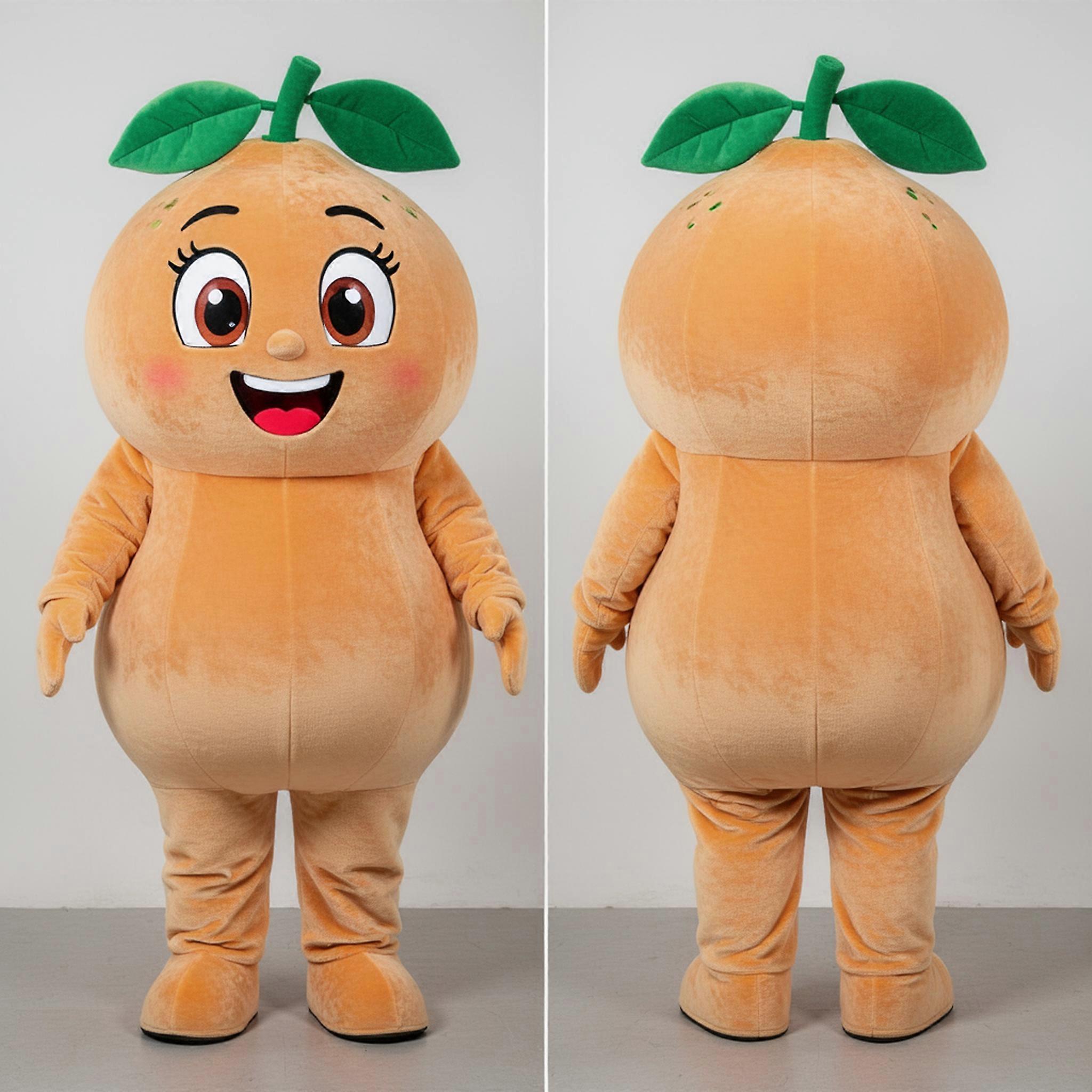 MASTICOT Tan Rounded Grapefruit Mascot