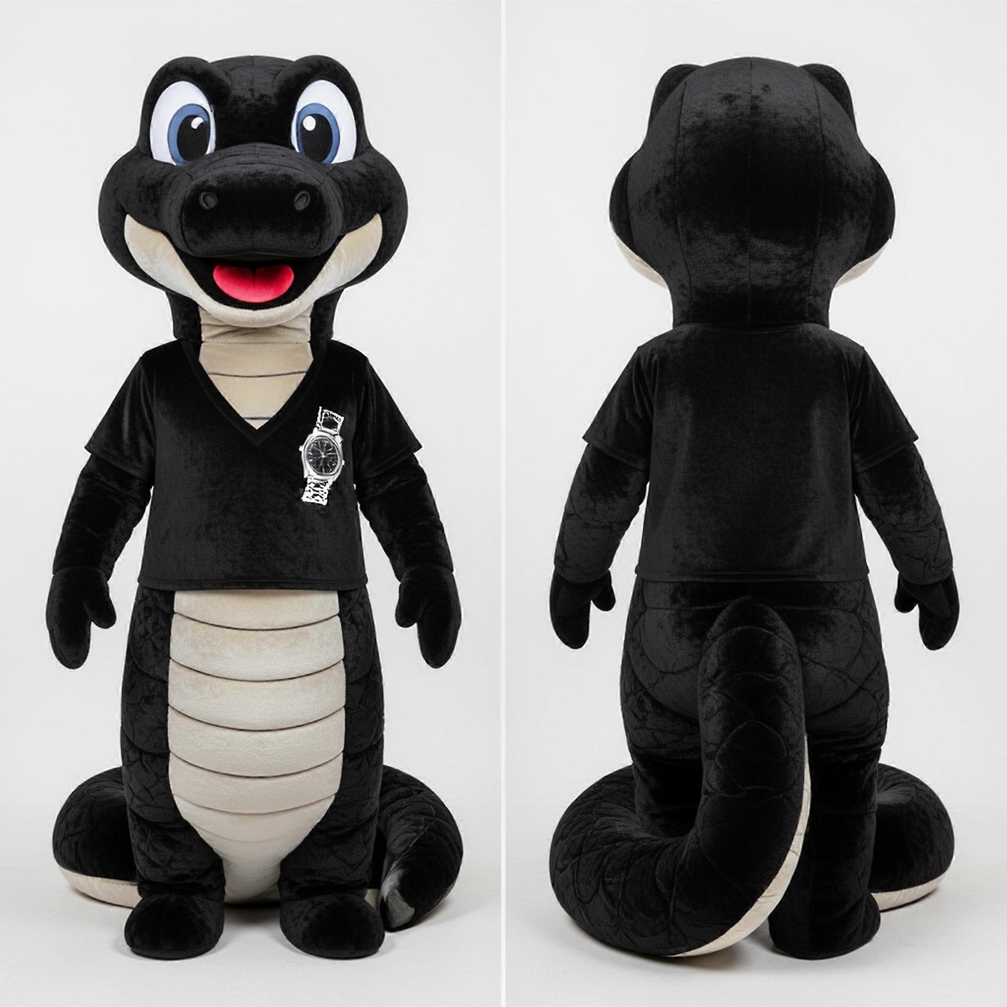 MASTICOT Black Sleek Python Mascot