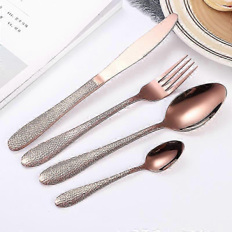 4-Pc Matte Finish Stainless Cutlery Set