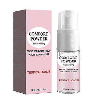 Comfort Body Powder for Women, Talc-Free Anti Chafing & Sweat Control Spray Powder with Light Fresh Scent for All-Over Body Use