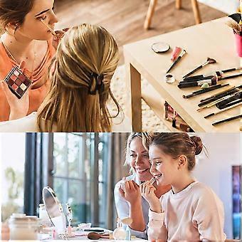 14-Piece Synthetic Makeup Brush Set with Makeup Bag, For Face Powder Eyeshadow Blending, Graduation Gift (Champagne)