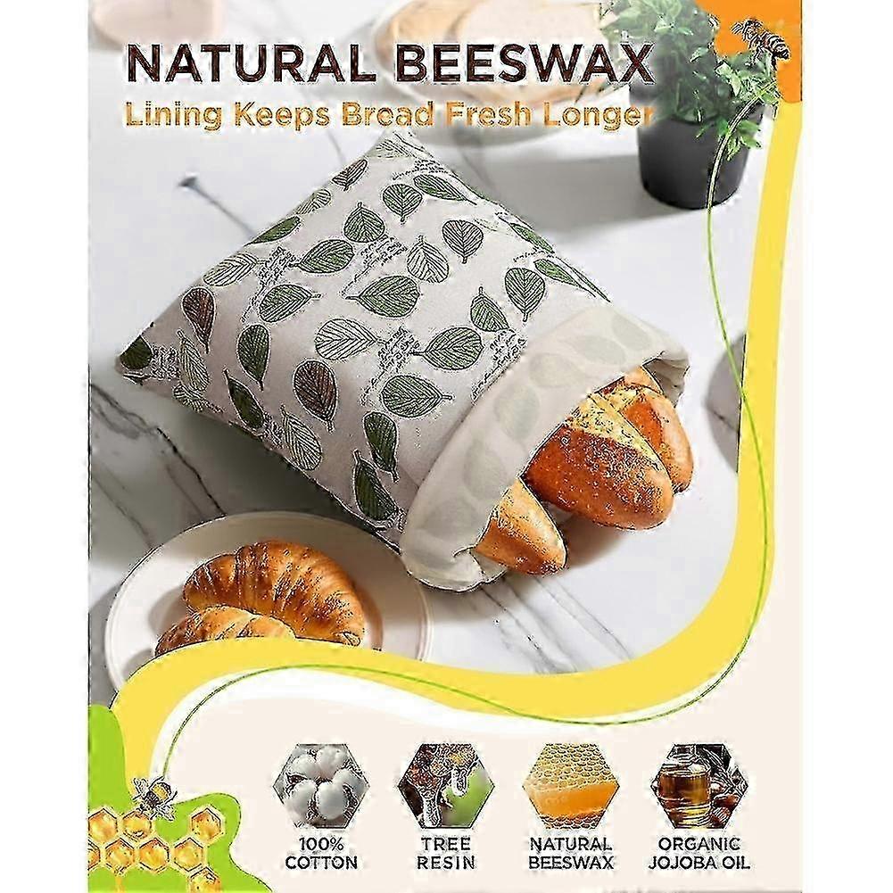 Reusable Beeswax Bread Storage Bags