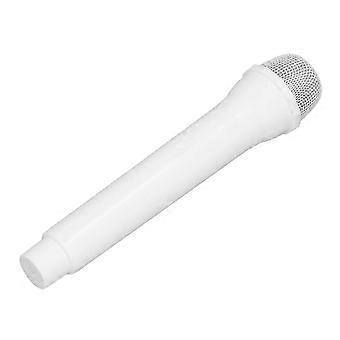 Children's simulated microphone prop, microphone for practicing speaking, compatible with fun stage costumes and props, birthday party gifts, white.