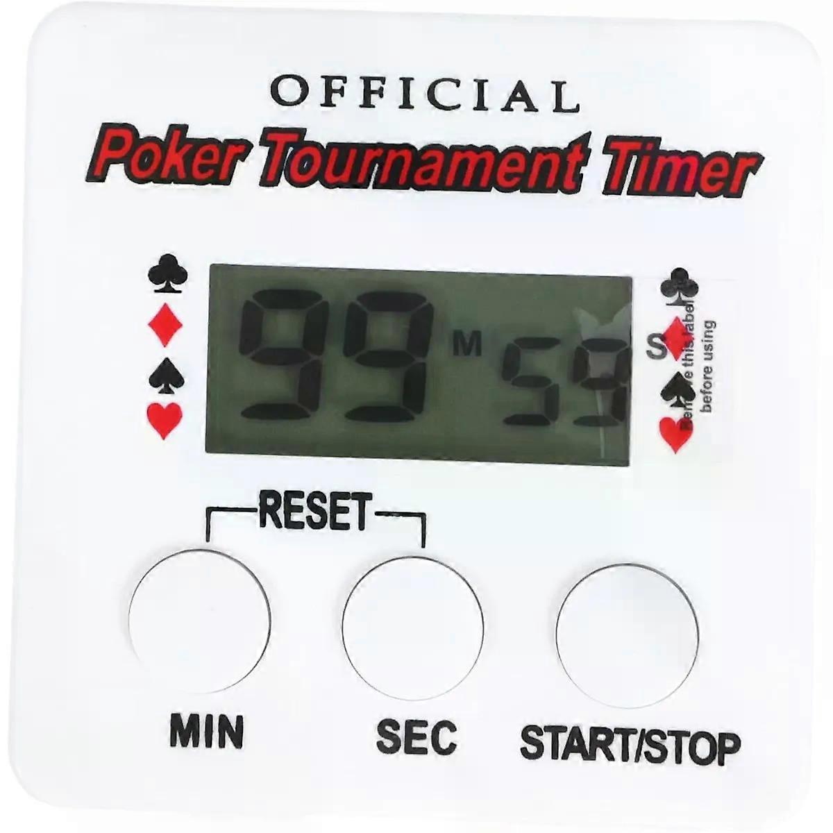 Countdown Timer Plastic Compact White with Aaa Battery | Kitchen Timer Magnetic Timer, Timer for Party, Portable Lightweight Electronic Piece