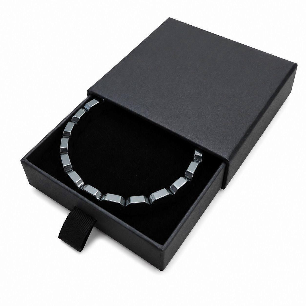 Stylish Hematite Elastic Bracelet (Unisex)