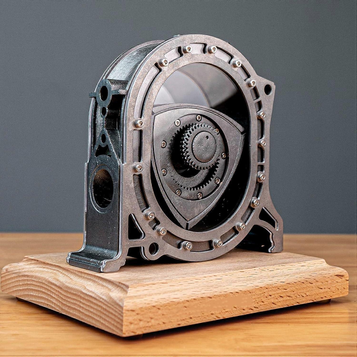 DIY Engine Model Kit with Realistic Rotary Engine Simulation, 600RPM Speed STEM Desktop Display