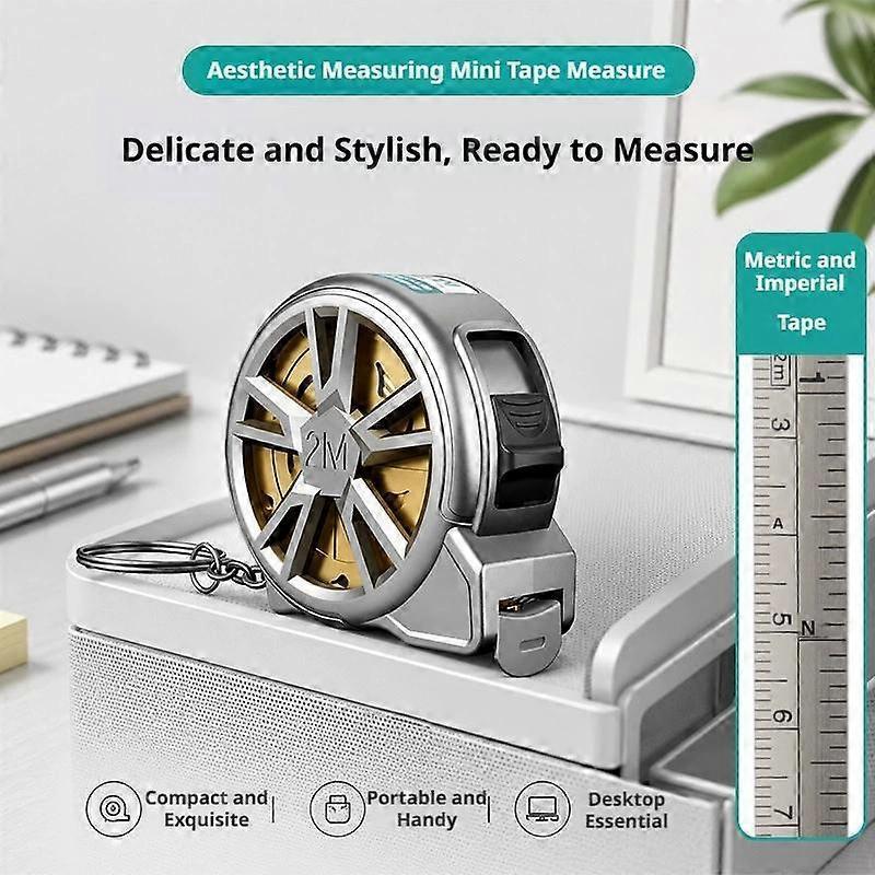 2m Steel Dual Scale Mini Tape
