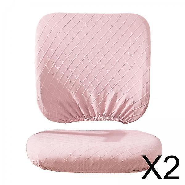 2x Office Seat Covers Seat Protector Universal 2Pcs for Gaming Chair Pink