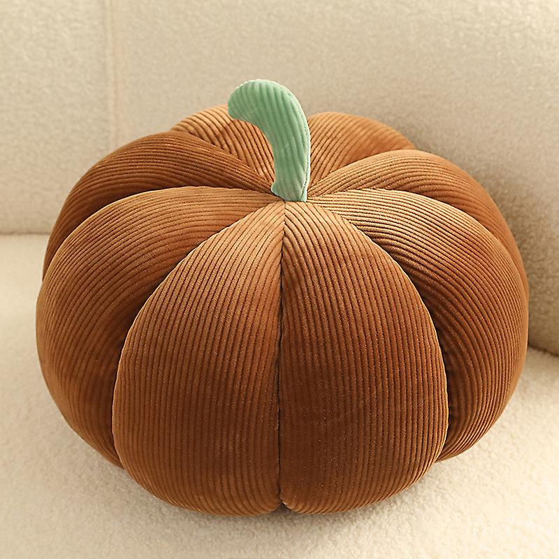 Brown Simulation Pumpkin Pillow Plush Toy Holiday Gift