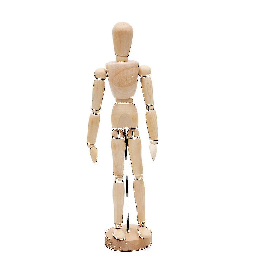 Kangkang® 8-inch Wooden Mannequin - Moveable Joints For Sketching, Drawing & Home Decor