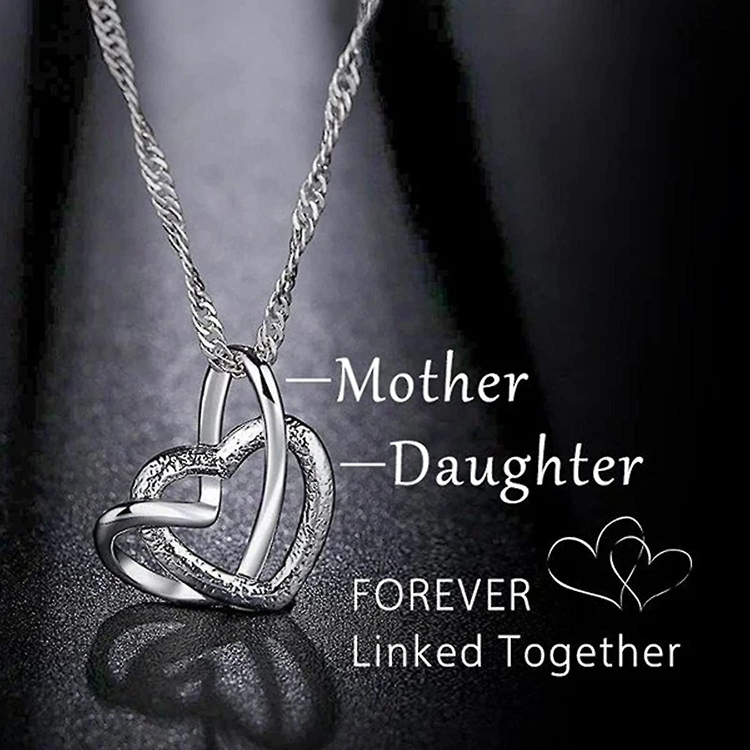 Heart Mother Daughter Necklace,infinity Heart Necklace For
