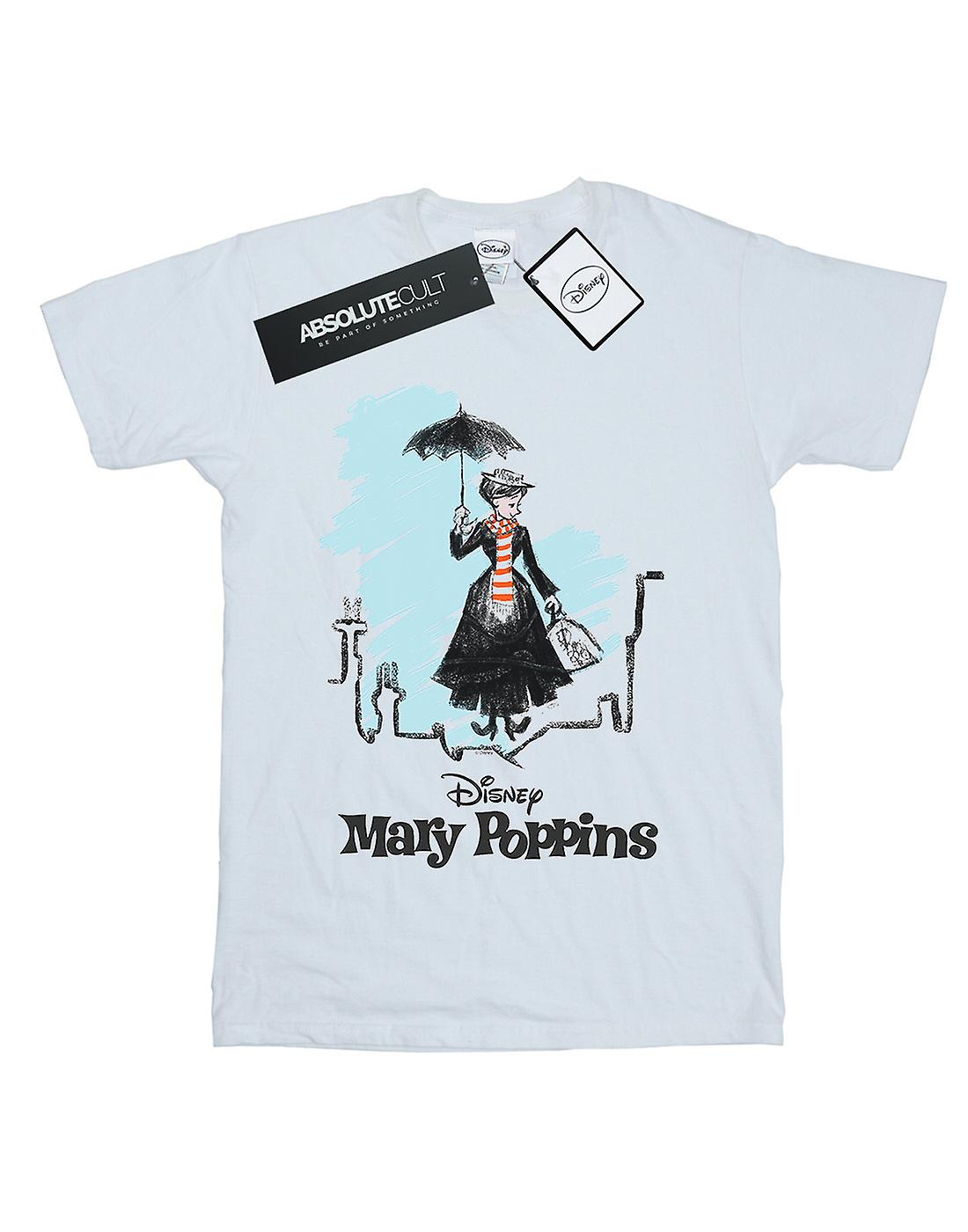 Disney Girls Mary Poppins Rooftop Landing Colour T-Shirt Fruugo UK - Main Image