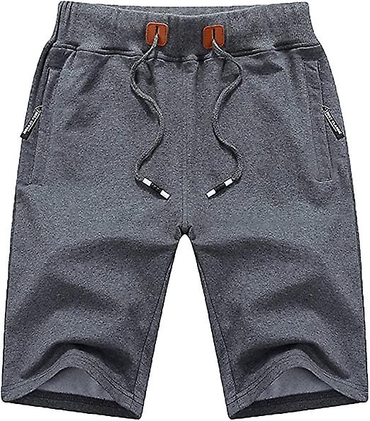 Shorts för män Casual Dragsko Blixtlåsfickor Elastisk midja