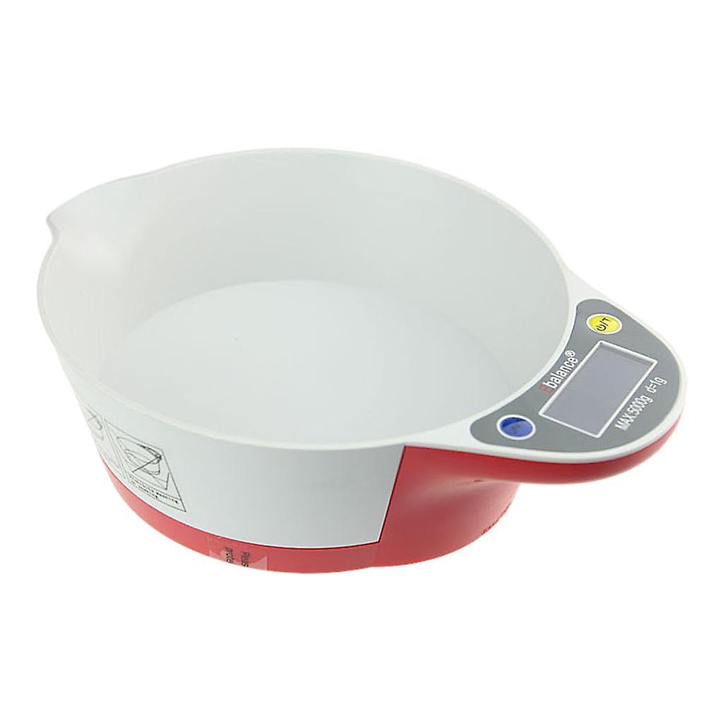 Kitchen Gram Scale Baking Seasoning Precision Electronic Weighing Red