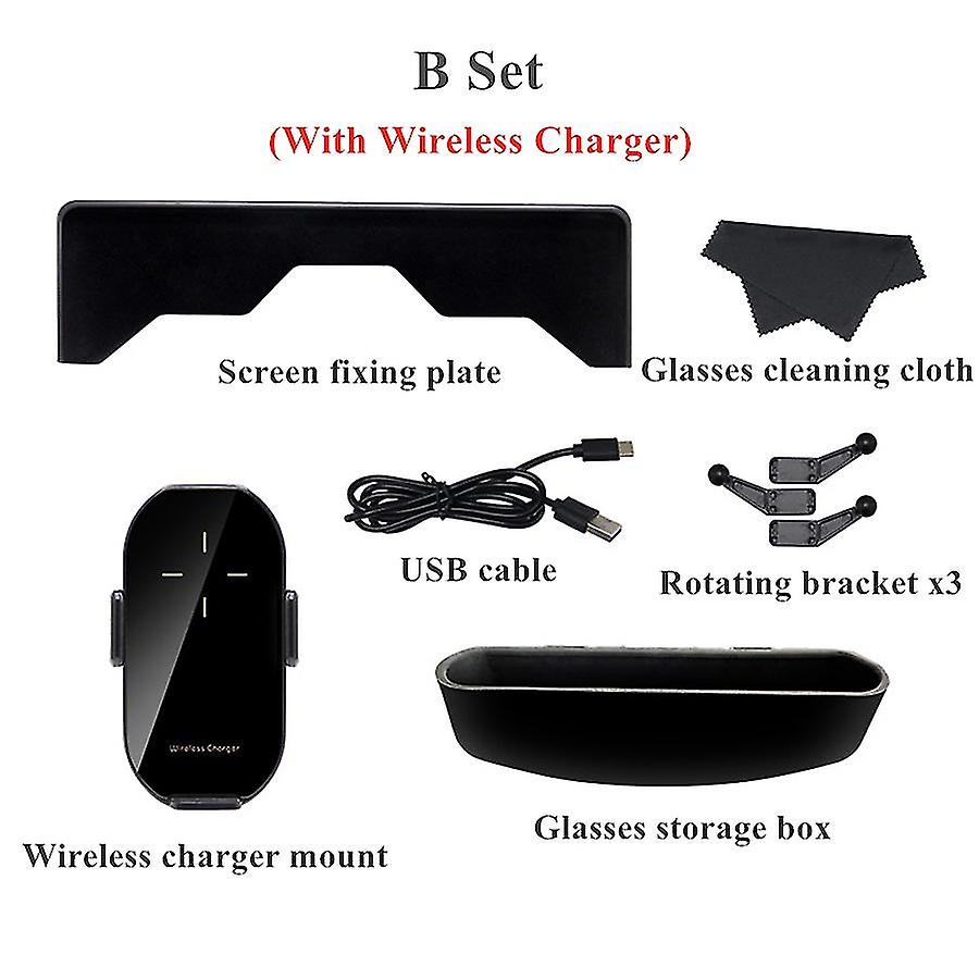 Funct Cellph Mount Wireless Charr For Tesla 3 Y Mon Fixed Clip Safety Cellph H D Silent