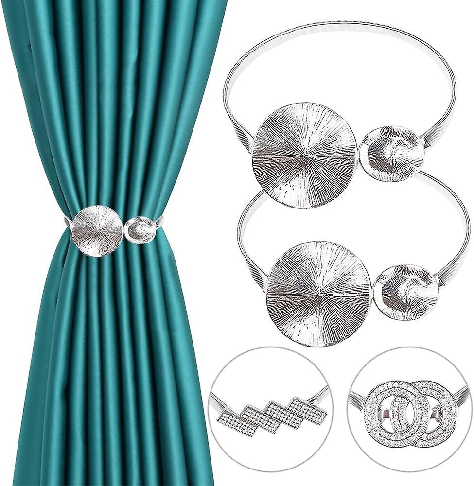2 x Curtain Tiebacks - Alloy - For Curtains (A)