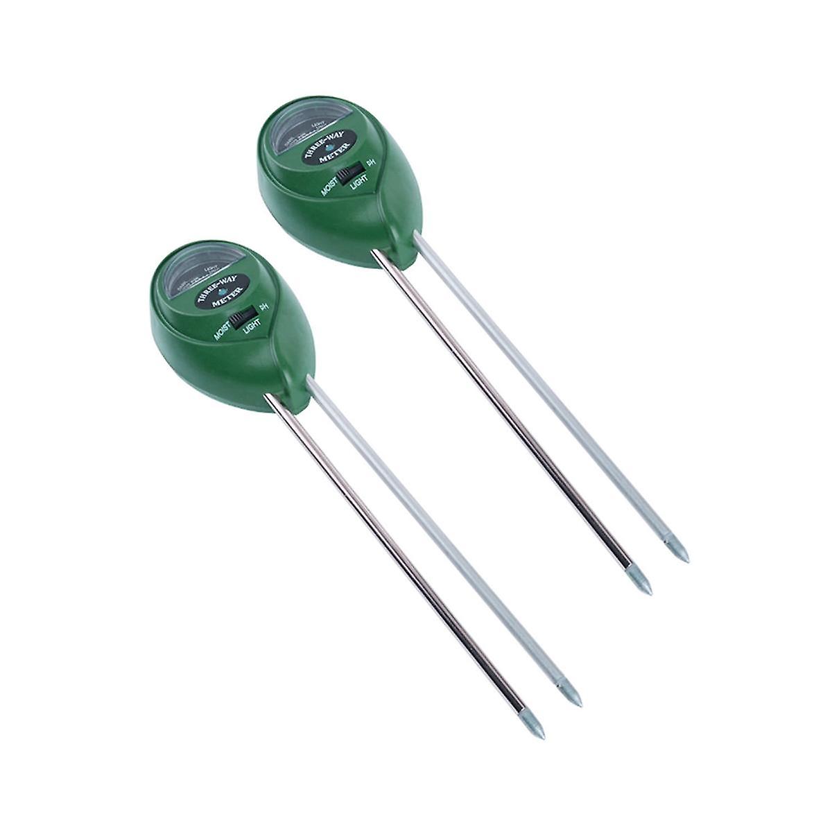 2 PCS Soil Tester 3 in 1 Plant Moisture Meter Light&PH Tester /Garden/Lawn/Farm Testing Plant Growt