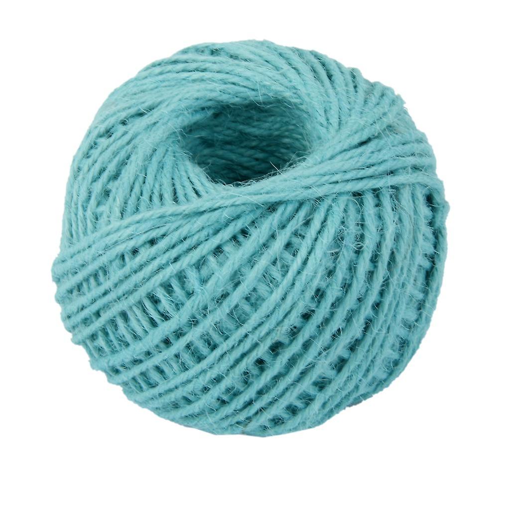 50M Wrap Gift Jute Rope Ribbon Twine Rope Cord String Ball Blue