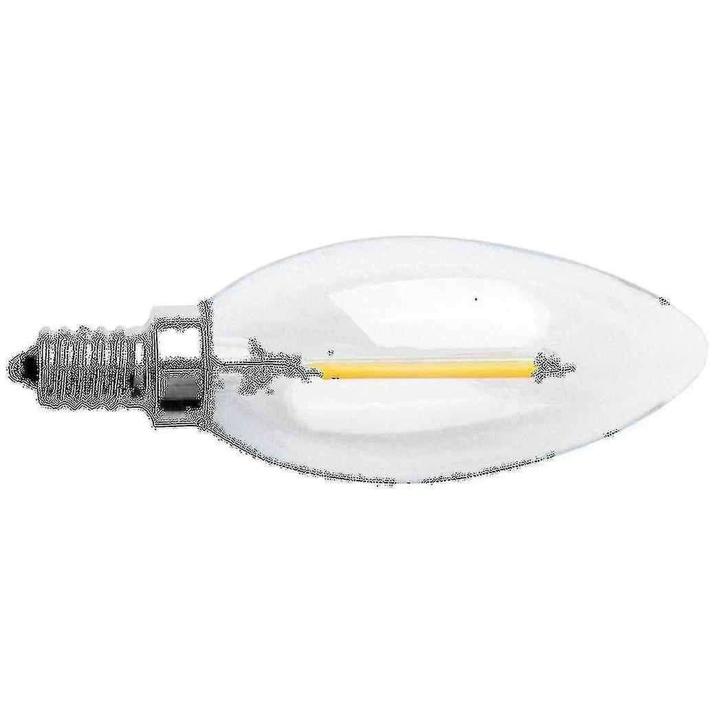 Dimmable E12 2w Cob Candle Flame Filament Led Light Bulb Lamp 10*3.5cm